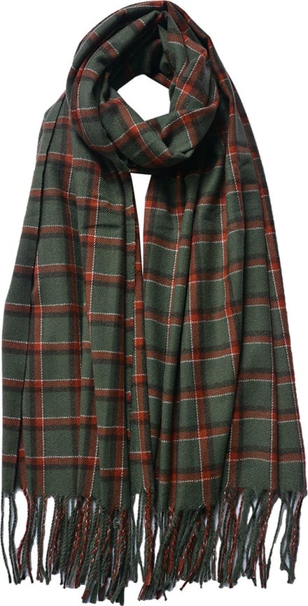 Juleeze Wintersjaal Dames 70x180 cm Groen Rood Polyester
