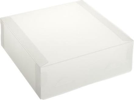 Cadeauverpakking transparant plastic doosjes 15x15x5cm WIT (10 stuks)