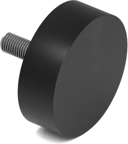 Rubbermagazijn - Trillingsvoet - Type D - 75x25mm - M12 - Set 5 stuks