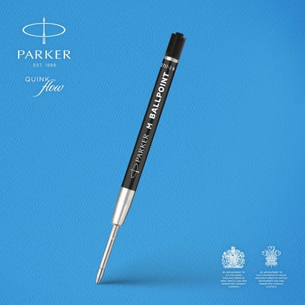 Parker Balpenvulling Medium punt - Zwarte QUINKflow-inkt - 1 stuk