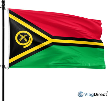 VlagDirect - Vanuatuaanse vlag - Vanuatu vlag - 90 x 150 cm