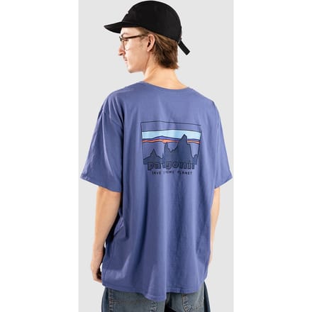Patagonia 73 Skyline Organic T-Shirt blauw