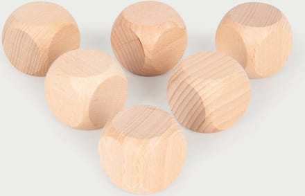 tickit® Natuurlijke Houten Kubussen - 40mm