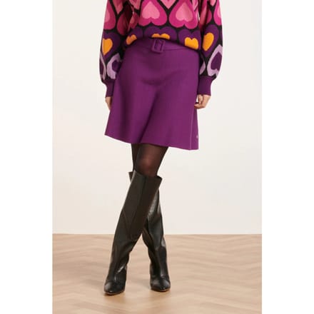 Smashed Lemon 24706 korte gebreide paars e rok |