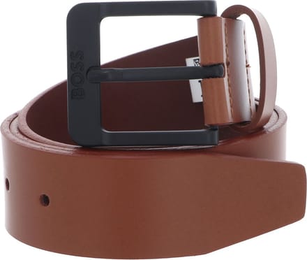 BOSS Leren Riem Jemio-B Sz40 Leather Belt W85 Brown Bruine