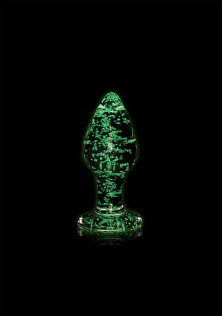 Shots - Ouch! Glazen Butt Plug - Medium clear