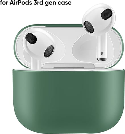 New Age Devi - Hoesje Geschikt voor Apple AirPods 3 - Donker Groen