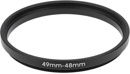 Dailygoods - Step-Down Ring - 49mm naar 48mm - Aluminium constructie - Geschikt voor camera's - Perfecte pasvorm - Verkleinring voor lenzen - Lichtgew...