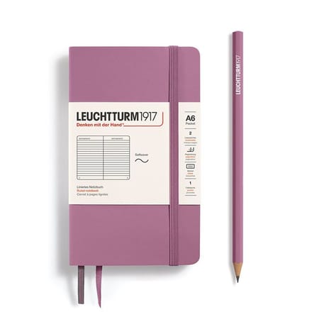 Leuchtturm1917 A6 Pocket Notitieboek ruled Softcover Dusty Rose