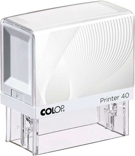 Zegel Colop Printer 40 Wit 23 x 59 mm