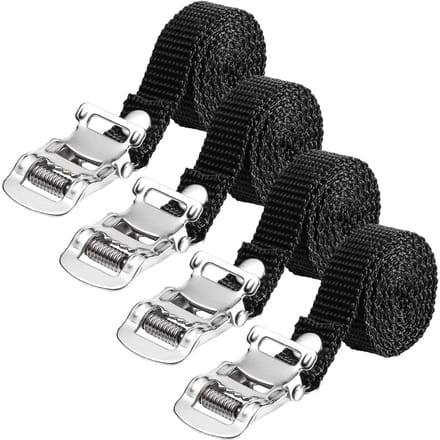 4 Pièces Sangle de Pédale Sangle d'Orteil Sangle de Remplacement Vélo d'Exercice Accessoires Fixes Cordon de Fixation Muselière Produits à Acheter Apparence Élégante black