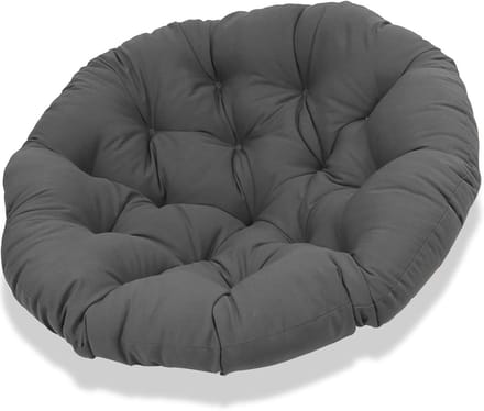 Rond Stoelkussen - Tuinkussen Zitkussen - Comfortabel Zitten - Waterdicht Polyester - 40cm Doorsnede - Wit