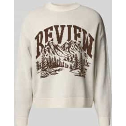 Gebreide pullover met opstaande kraag