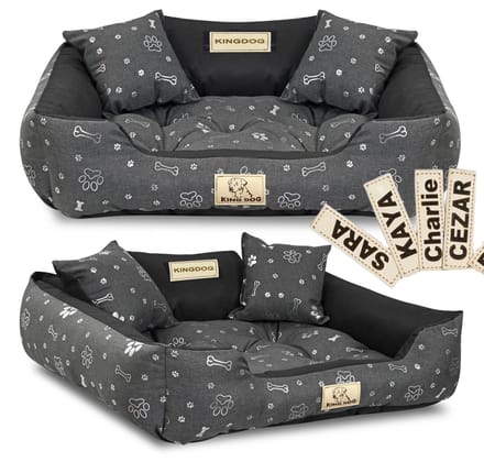 AIO KINGDOG Serie - Hondenbed - Wodentjes - XL - Grijs