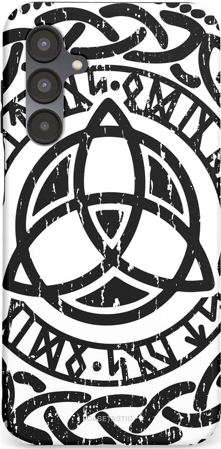 Casetastic hoesje geschikt voor Samsung Galaxy A16 - Dubbellaagse bescherming - Valhalla eer - Fashion Case - Wit Zwart Grijs