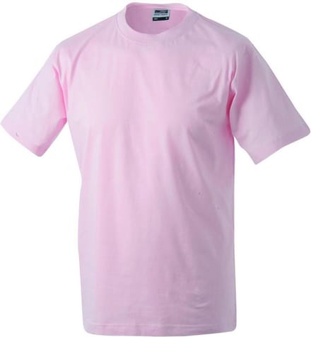 James and Nicholson Unisex Zware Ronde Tee (Rose)
