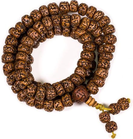 Yogi & Yogini naturals Mala Rudraksha&minerals 108 kralen