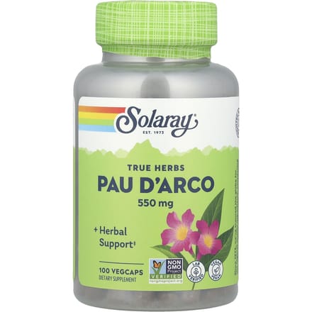 True Herbs, Pau d'Arco, 550 mg, 100 vegetarische capsules