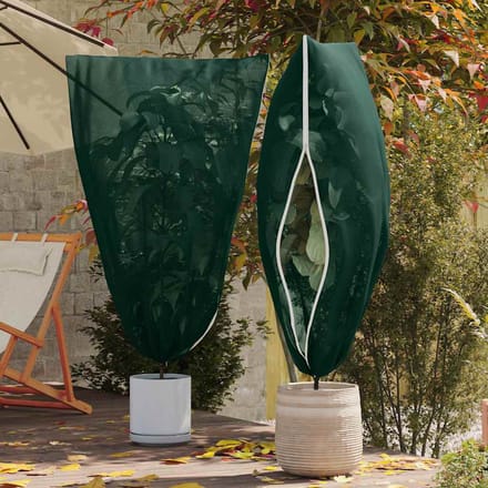 vidaXL Vorstbescherming Plantenfleece Covers 5 st Groen 1,55 x 1 m