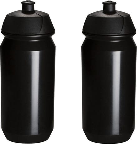 2 x Tacx Shiva Bidon - 500 ml - Zwart - Drinkbus