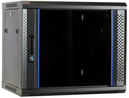 DSIT 9U wandkast met glazen deur 600x450x500mm (BxDxH) - serverbehuizing - serverrack - serverkast - 19 inch