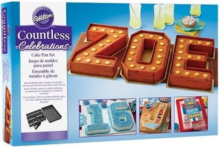 Wilton - Bakvorm - Cijfers & Letters - Countless Celebrations Cake Pan - Vaatwasserbestendig - Staal