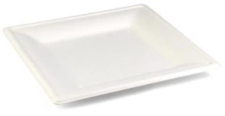 Senza suikerriet bord vierkant 200 x 200 x h16 mm krimp à 40 stuks