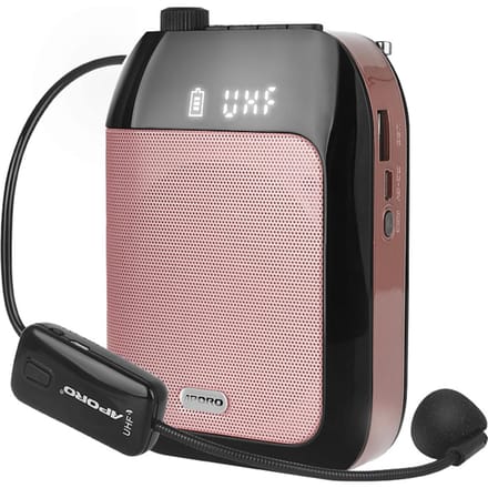 Draagbare stemluidsprekerversterker voor leraren met bekabelde microfoon Headset tailleband oplaadbaar LP-2