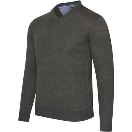 Cappuccino Italia - Heren Trui Salerno Pullover - Grijs - Maat XXL