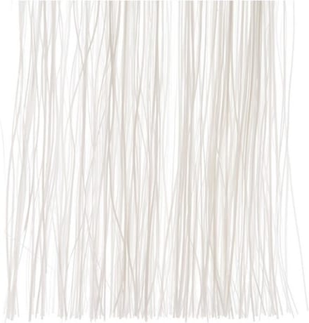 Lametta kerstslinger winter wit 50 cm - engelenhaar/folie slierten - Winter witte kerstboom versieringen