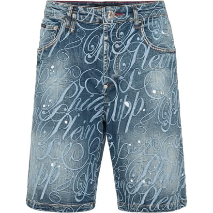 Denim Shorts Formentera Logo