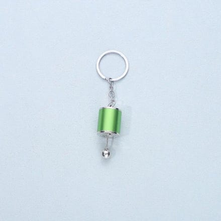 1 porte-clés en métal avec changement de vitesse pour voiture vert