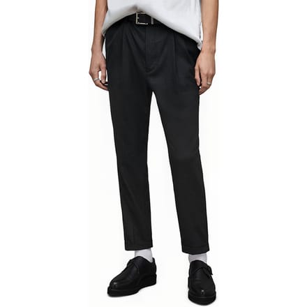 AllSaints Leigh Trouser Charcoal Grey Größe: W36 | Maßgeschneiderte Hosen Outlet | Herren | Schwarz