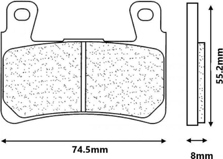 Plaquette de frein Brembo pour Moto Harley Davidson 1690 SOFTAIL 2015 à 2020 Neuf