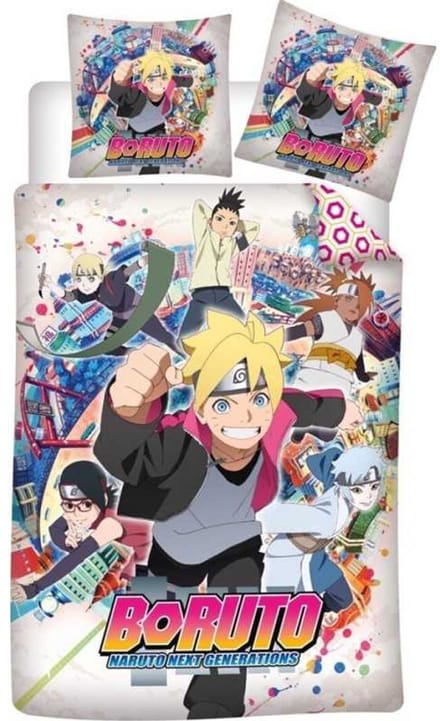 Naruto Dekbedovertrek Boruto - Eenpersoons - 140 x 200 cm - Polyester