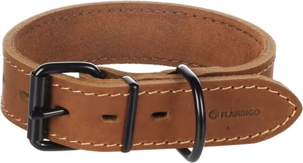 Halsband Montana Cognac Leer Breed