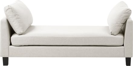 BELIANI ARCHIANE - Chaise longue - Lichtbeige - Polyester