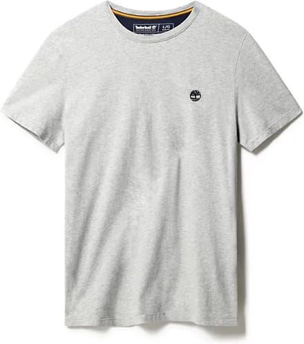 Timberland Dun River Slim T-Shirt Met Ronde Hals, Grijs