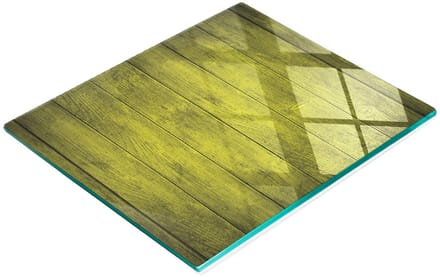 Multifunctionele decoratieve snijplank voor de keuken, gehard geel hout, 60x52 cm