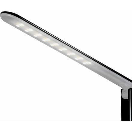 Aluminor LED bureaulamp Success met klok, zwart