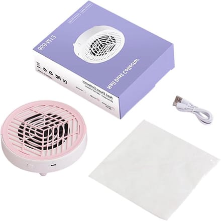 Nagelstofafzuiger - Compacte veegmachine - Nagelverzorging - Stille werking - 15 cm breed - Wit