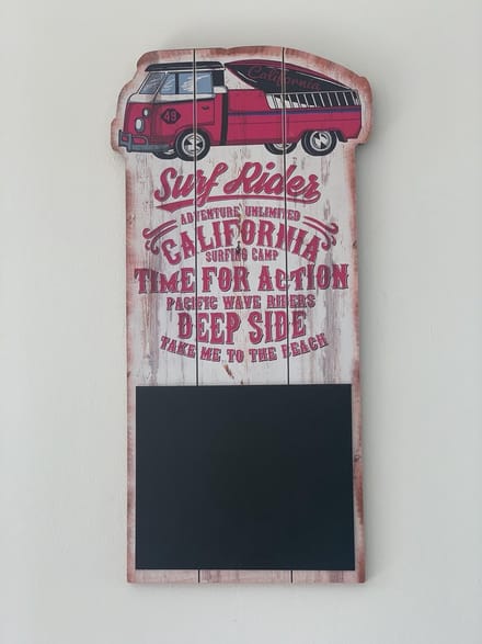 Retro bus school bordje 60 x 30 cm