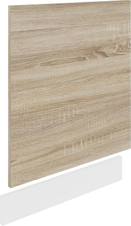 Voorpaneel Keukenmeubel Vaatwasser Frontwit Sonoma-Eiken 60 cm