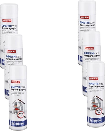 Beaphar Dimethicare Omgevingsspray - Anti vlooien en tekenmiddel - 6 x 400 ml 400ml