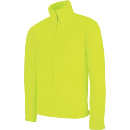 Kariban Microfleece met rits heren K911 - Fluorescent Yellow - S
