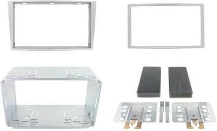 2-DIN frame Opel Corsa 06-09 Astra H 04-10 ZILVER
