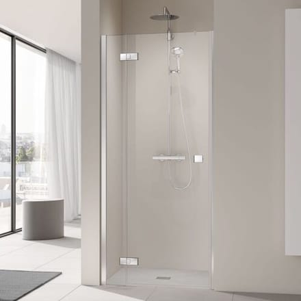 Kermi MENA swing door 1-leaf with fixed part 80 cm, stop left for niche ME1FL080203AK