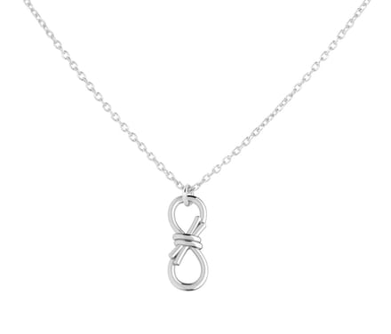 ARLIZI 2247 Ketting infinity symbool knoop hanger - sterling zilver - 44 cm
