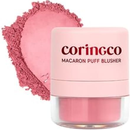 CORINGCO - Macaron Puff Blusher - 3 Colors #02 Strawberry Cream
