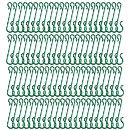 10/200 STUKS Kerst Ornament Haken S Vormige Kersthaak DIY Kerstboom Hangende Ornamenten Haak Benodigdheden voor Thuisfeest 10PCS groen